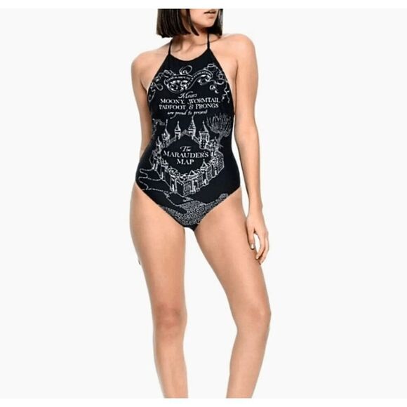 Harry Potter Marauder's Map Swimsuit - Picture 2 of 16